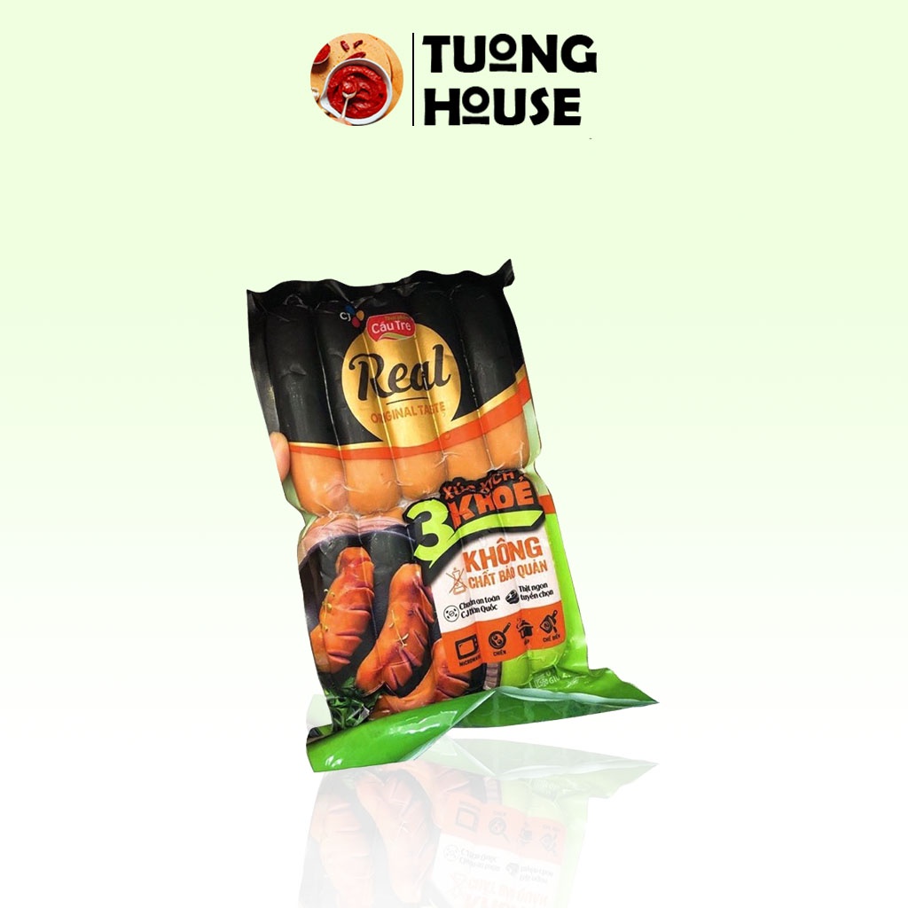 Xúc xích REAL 3 khỏe Original taste - CJ Cầu Tre 500g