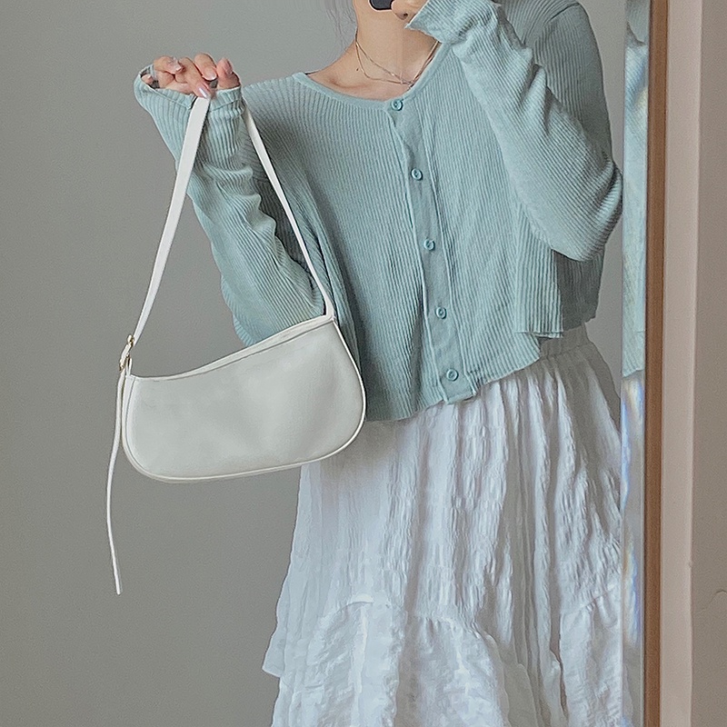 Ielgy Túi đeo dưới cánh tay Thiết Kế Đơn Giản Thời Trang Cao Cấp Dễ Phối Đồ Cho Nữ