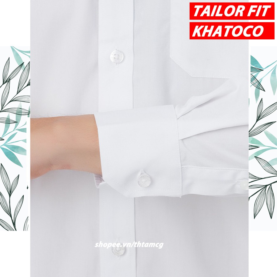 Áo Sơ Mi Nam Trắng Tay Dài Khatoco A1MD290T1 Tailor Fit
