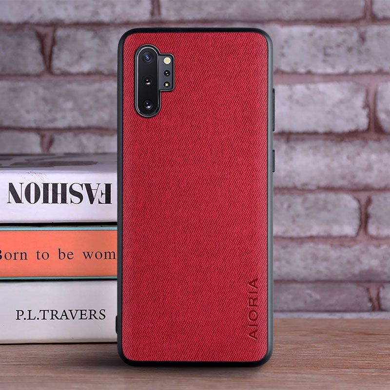 Ốp Điện Thoại Da Viền TPU Dẻo Sang Trọng Thời Trang Cho Samsung Galaxy Note 10 Plus Note10 Lite