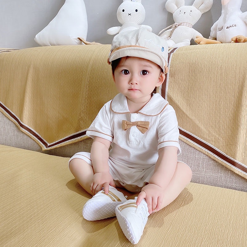 Bodysuit bé trai ,bộ body công tử cho trẻ em,Bộ Áo Liền Quần Ngắn Tay Dễ Thương Cho Bé Trai Và Bé Gái