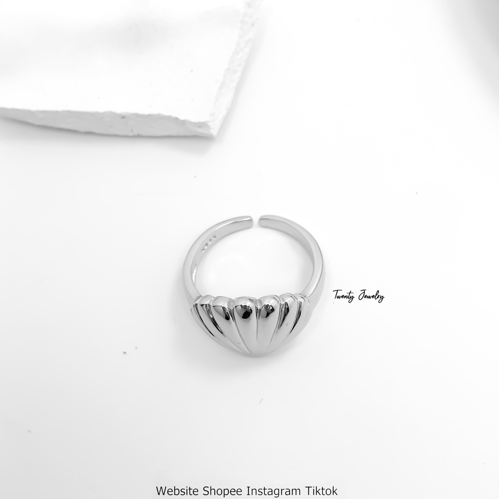Nhẫn Bạc S925 Vỏ Sò NLVAC119. Nhẫn Bạc 925 Nữ 20Silver