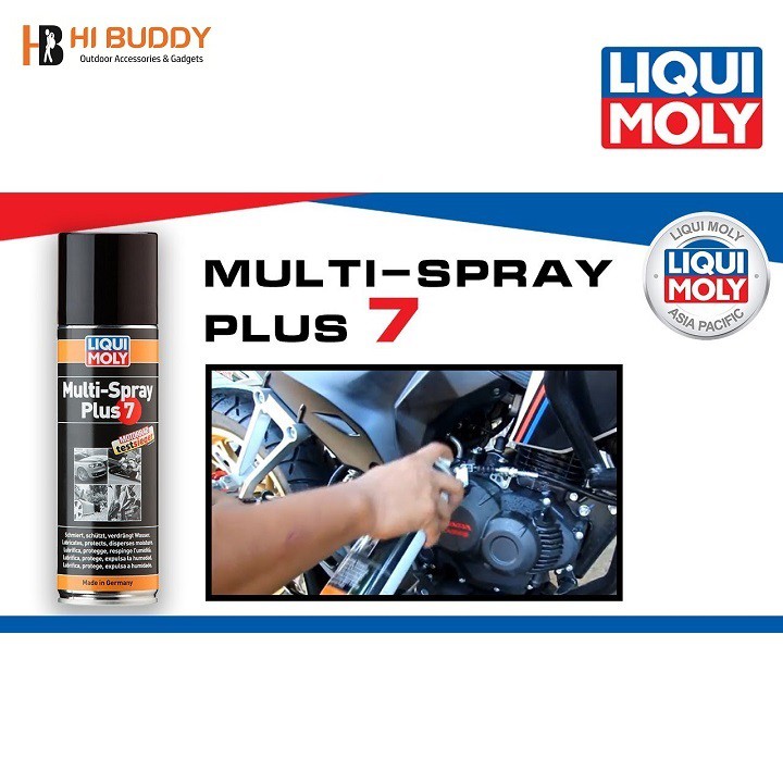 Chai Xịt Tẩy Gỉ Sét Bôi Trơn Đa Năng LIQUI MOLY Multi Spray Plus7 3305 500ml