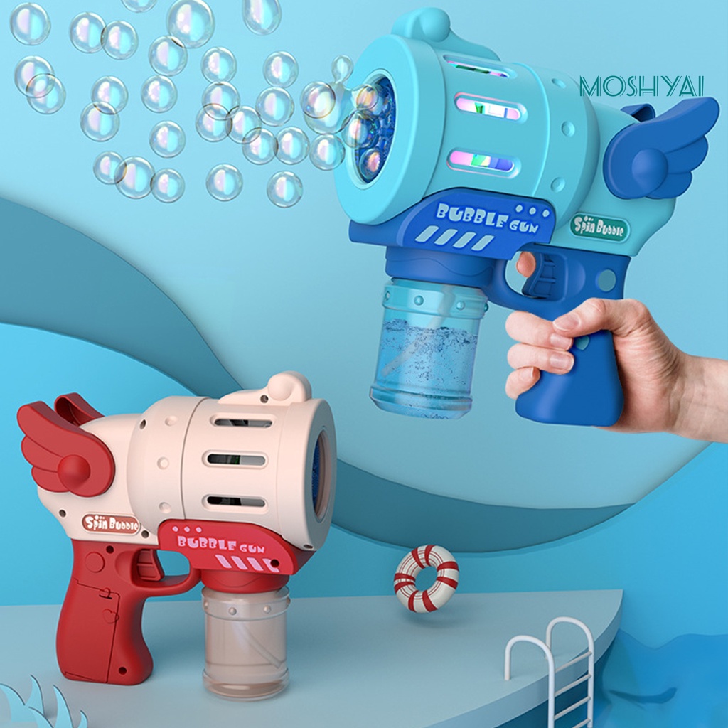 Máy Thổi Bong Bóng 10 Lỗ Bằng Nhựa Chống Rò Rỉ Có Đèn Nhiều Màu Sắc Tương Tác Giữa Cha Mẹ Và Bé