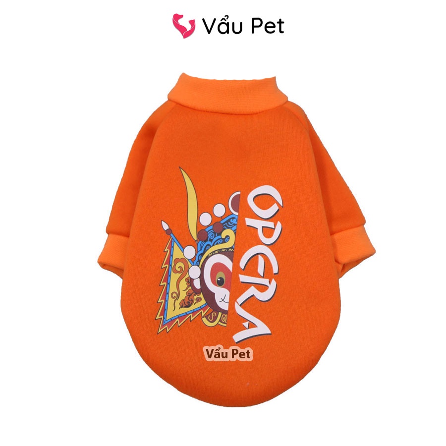 Áo cho chó mèo Nỉ hình phiên bản giới hạn - Quần áo cho chó poodle, con, lớn, mèo, thú cưng Vẩu Pet Shop