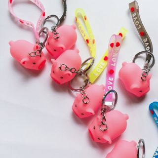 Móc khóa heo hồng cute