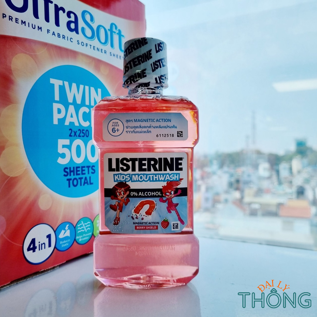 Nước súc miệng cho bé LISTERINE Kids Mouthwash 250ml  Nước súc miệng trẻ em không cồn