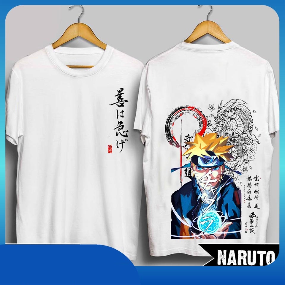 Áo NARUTO Thư Pháp Cực Chất | Áo Thun Uzumaki Naruto Đẹp