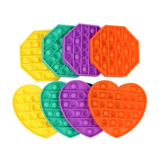 POP IT đơn sắc nhiều màu hình trái tim