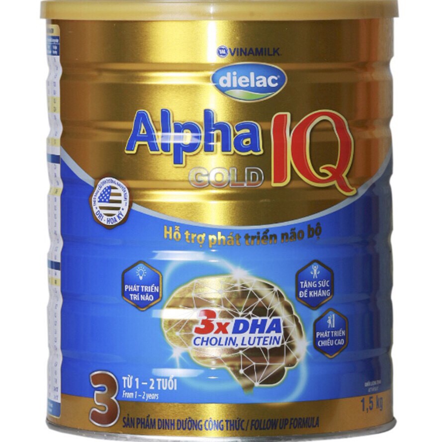 Sữa Dielac Alpha gold 3 1,5kg