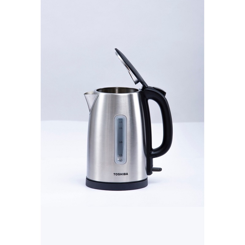 Bình Đun Siêu Tốc Toshiba KT-17SH1NV - 1.7L - Inox 304 - Hàng Chính Hãng, Bảo Hành 12 Tháng, Chất Lượng Nhật Bản
