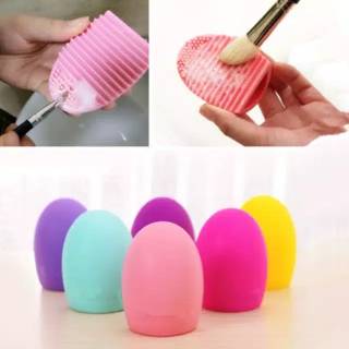 Silicone Dụng Cụ Vệ Sinh Cọ Trang Điểm Hình Quả Trứng