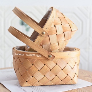 Giỏ mây đan tự nhiên đựng trái cây, đồ dùng , cắm hoa trang trí nhà