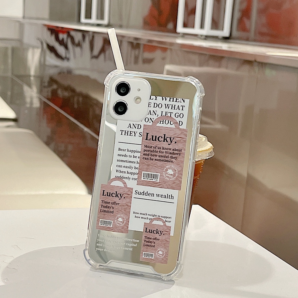 Ốp lưng iphone Ốp Điện Thoại TPU silicon Mặt Gương Cho Iphone 11 / 12 / 13 Pro Max 13 Mini Xr Xs Max 7 8 Plus Se 2020 14 Dinuo case