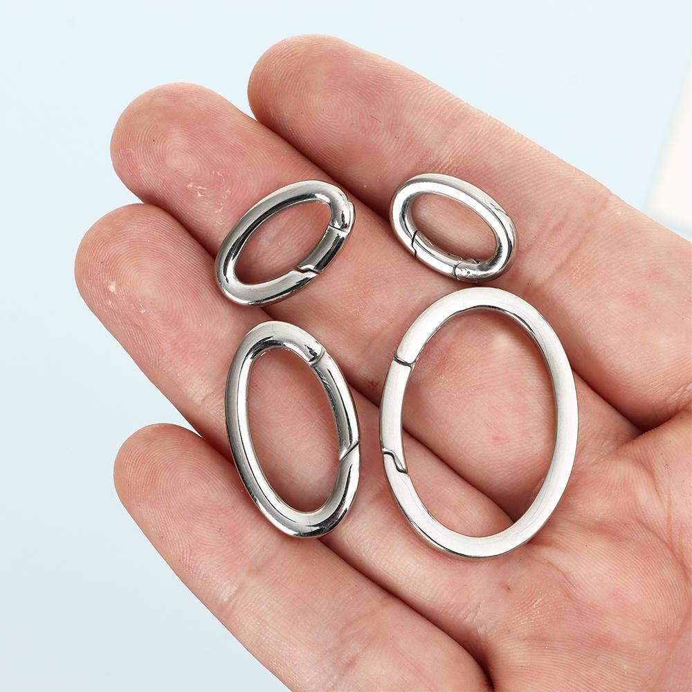 Lò Xo Hình Oval Bằng Thép Không Gỉ 4 Kích Cỡ Tiện Dụng Cho Túi Xách