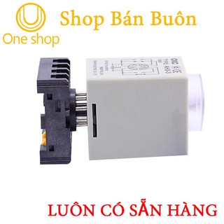 Bộ Relay Thời Gian Timer 220v-5A 50/60Hz ( Kèm Đế Timer )