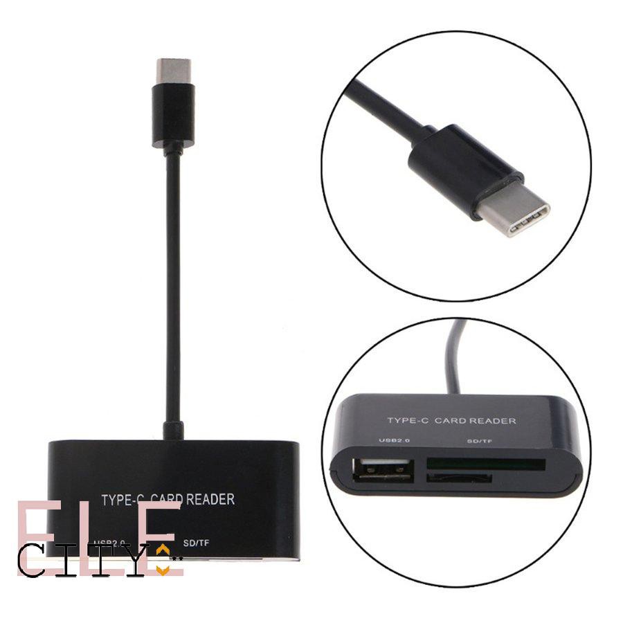 ✨kho sẵn sàng✨USB 3.1 Type C USB-C to Micro SD Card Reader Adapter tf Macbook PC mobile OTG