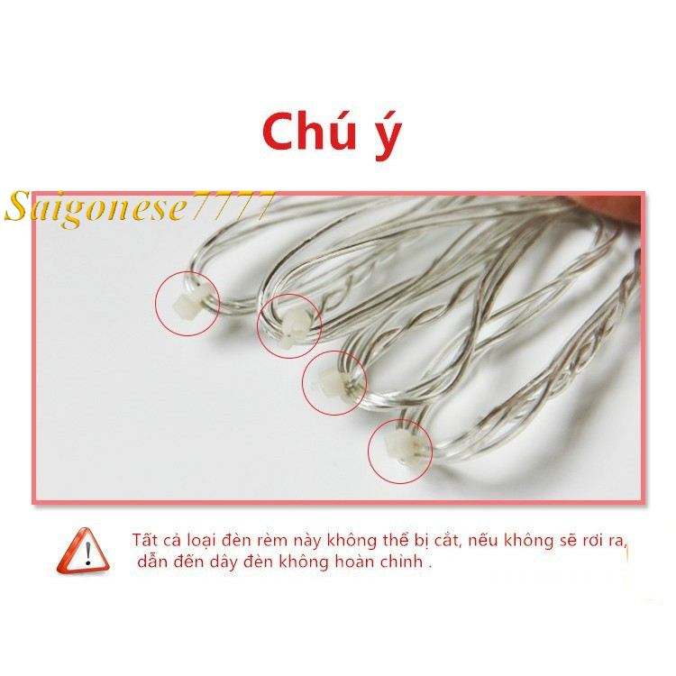 (4m*50cm) 16 Dây Đèn 110 Bóng Đèn Led Đom Đóm Fairy Light- Rèm Đèn Chống Nước Trang Trí Tiệc Sân Vườn Noel Lễ Tết