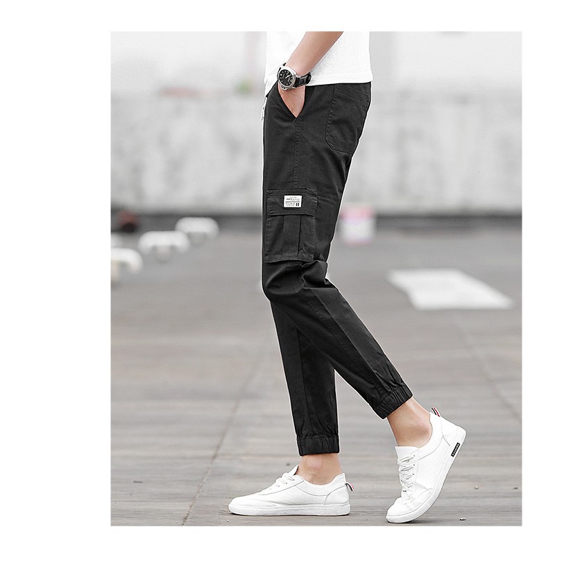 Quần jogger kaki đứng dáng túi hộp sành điệu – hàng cao cấp mới 2018