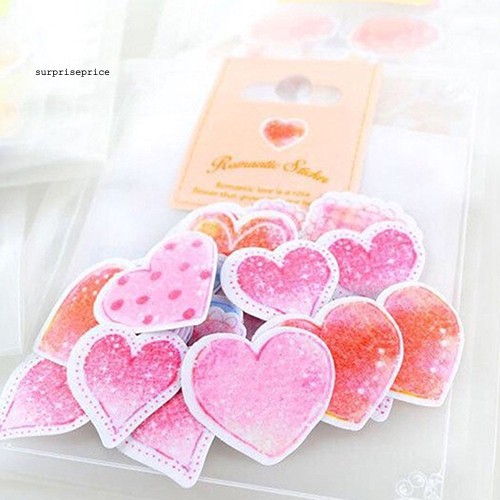 Bộ 70 sticker dán trang trí album thủ công thiết kế dễ thương