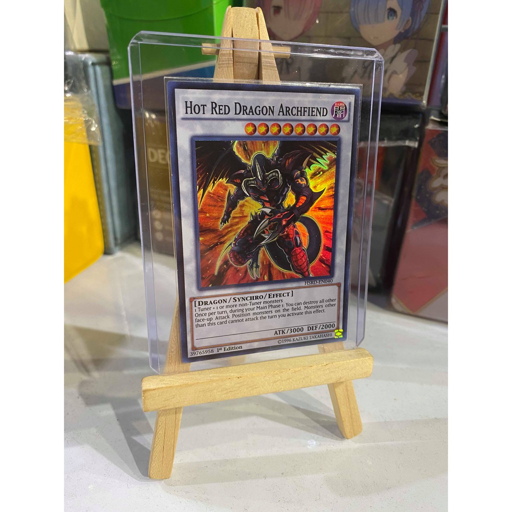 Lá bài thẻ bài Yugioh Hot Red Dragon Archfiend – Super Rare - Tặng bọc bài nhựa bảo quản