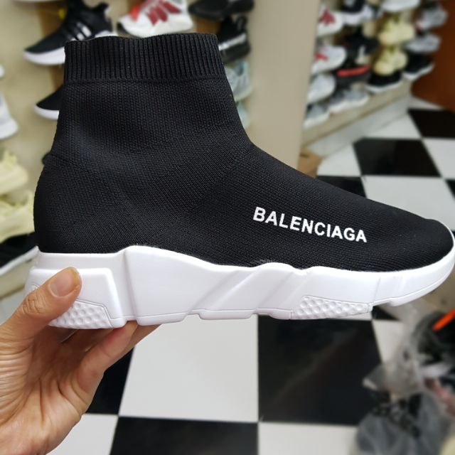 Giày balen đen trắng