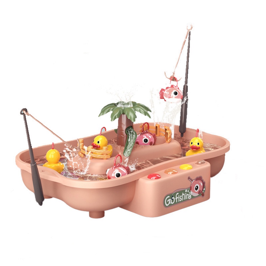 Bộ đồ chơi câu cá, vịt dưới nước phát nhạc vui nhộn cho bé.
