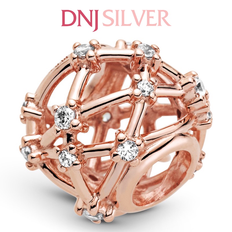 Charm bạc 925 cao cấp, hàng chuẩn bạc - Charm Openwork Star Constellations thích hợp để mix vòng tay charm - DN164