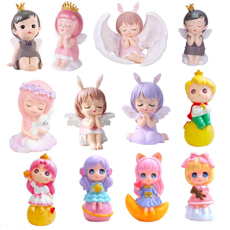 Búp Bê Công Chúa Trang Trí Bánh Kem Dễ Thương