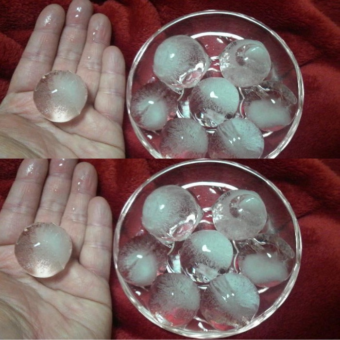 Khay làm đá viên tròn, khuôn làm đá nhựa Việt Nhật