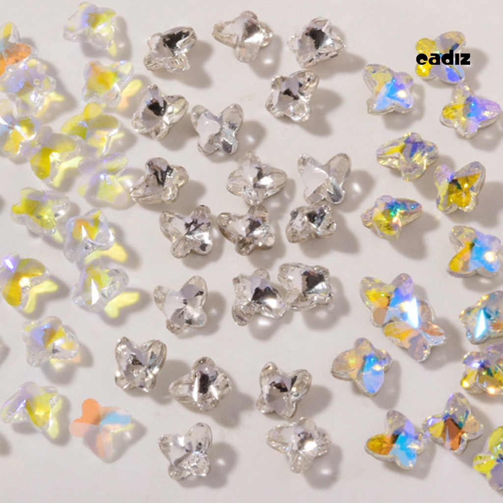 Set 10 Phụ Kiện Trang Trí Móng Tay Hình Trái Tim 3D Màu Sắc Rực Rỡ