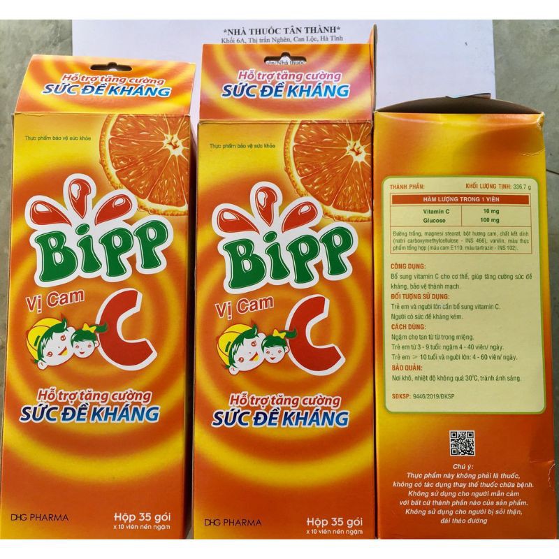 Viên ngậm BIPP C bổ sung vitamin C cho bé 1 gói.