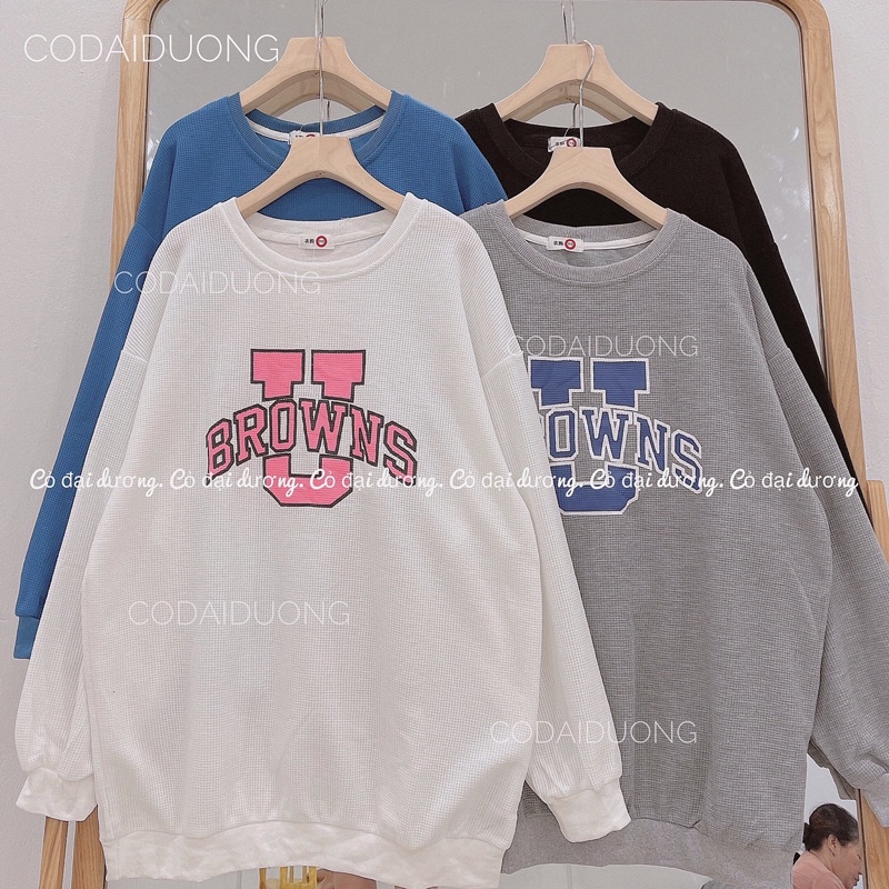 nỉ cổ tròn browns