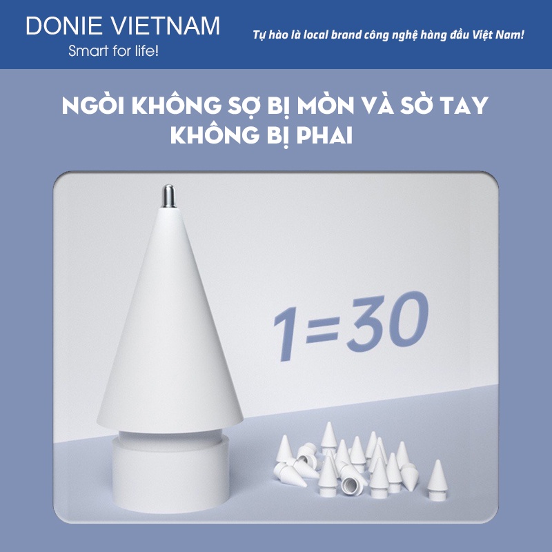 Đầu Ngòi Bút Apple Pencil 2 & 1 Thay Thế Bằng Kim Loại, Đầu Ngòi Stylus Pencil Chuyên Vẽ Paperlike
