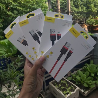 Cáp sạc lightning + micro usb baseus dài 2m bọc kelva siêu bền cho ip5-6-7-8-x