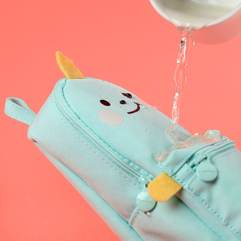 Túi Đựng Bút Bằng Vải Canvas Cỡ Lớn Đa Năng Phong Cách Hàn Quốc Cho Học Sinh Ốp