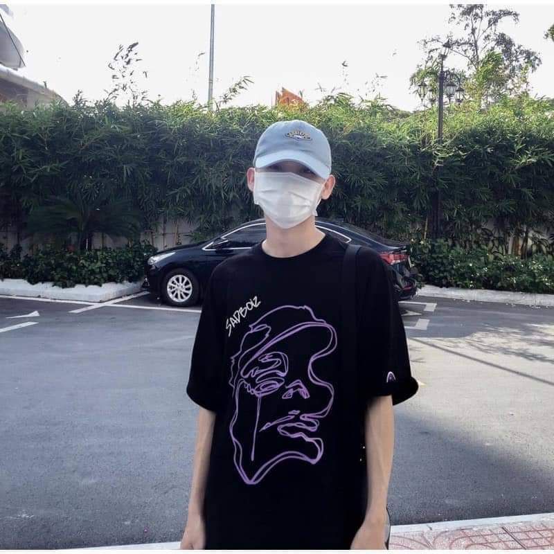 Áo phông tay lỡ sadboiz mặt buồn UNISEX - Áo thun tay lỡ mặt buồn sadboiz Unisex UNUNISEX.SHOP