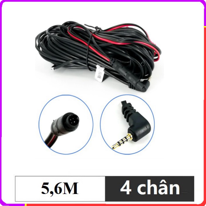 Sản Phẩm Dây tín hiệu kết nối camera hành trình với camera lùi - jack 2.5mm - 4 chân - dài 5,6M | BigBuy360 - bigbuy360.vn