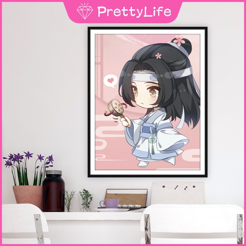 Bộ Tranh Đính Đá 5D Tự Làm 30x40cm/40x50cm Hình Ngôi Sao Xinh Xắn