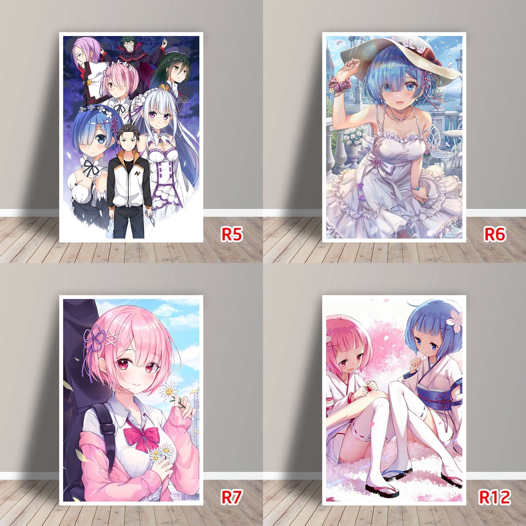 Tấm Postcard Cao Cấp Anime Re:Zero