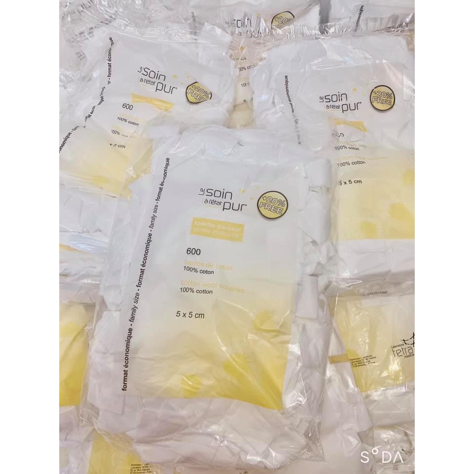 [Hàng Pháp] {600 miếng} Bông tẩy trang 100% cotton Tetra Medical | BigBuy360 - bigbuy360.vn