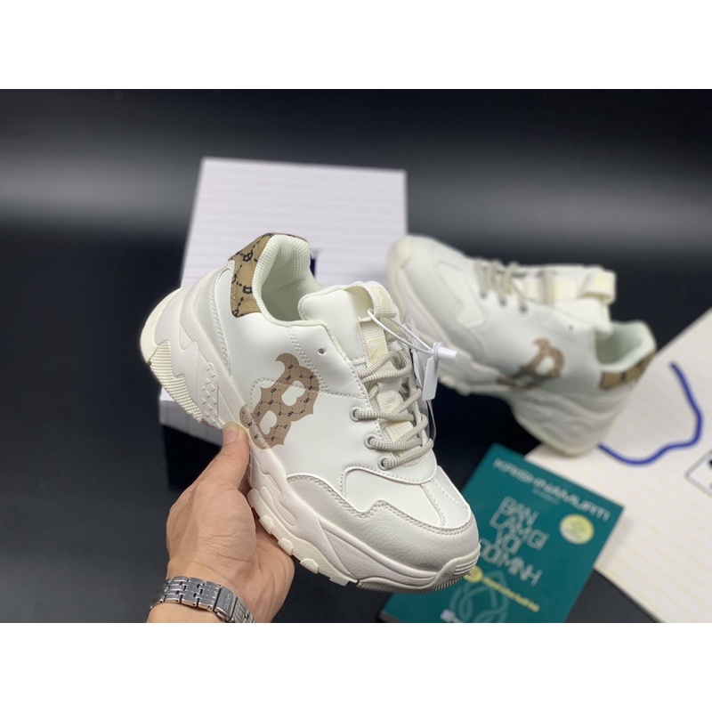 Giày thể thao nam nữ M.L.B Chunky Mono B nâu - M15