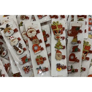 Set kẹp tóc Noel dành cho bé gái