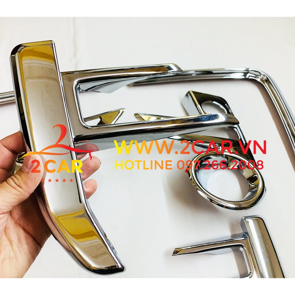 Ốp viền đèn gầm trước, sau xe Toyota Raize 2021-2022 mạ crom cao cấp