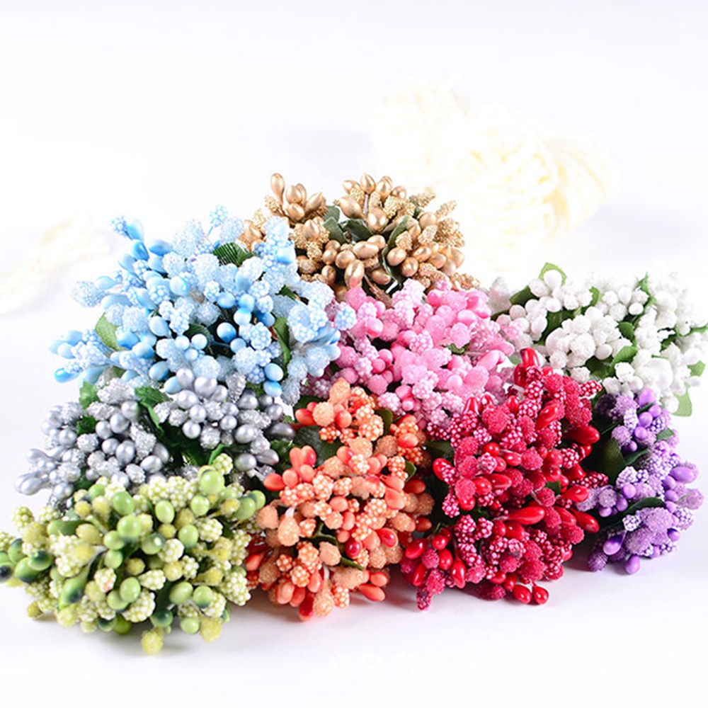 Set 12 / 144 Cành Hoa Giả Dùng Trang Trí Tiệc Cưới / Nhà Cửa Diy