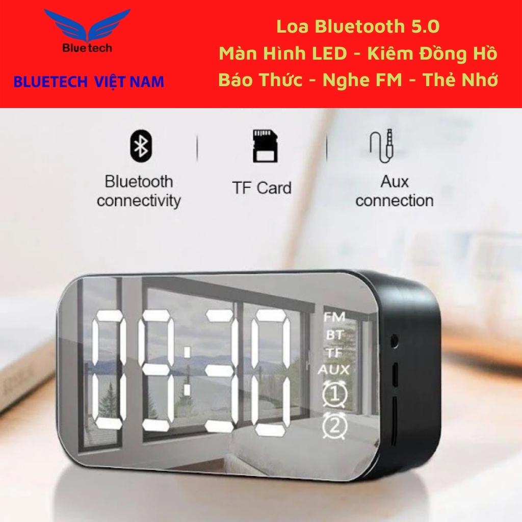 Loa Bluetooth kimiso K10 màn hình hiển thị kiêm đồng hồ báo thức nhiệt độ loa đa năng chính hãng - Bluetech