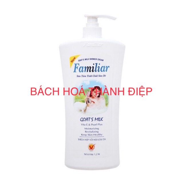 Sữa tắm tinh chất sữa dê Familiar 1,2 lít