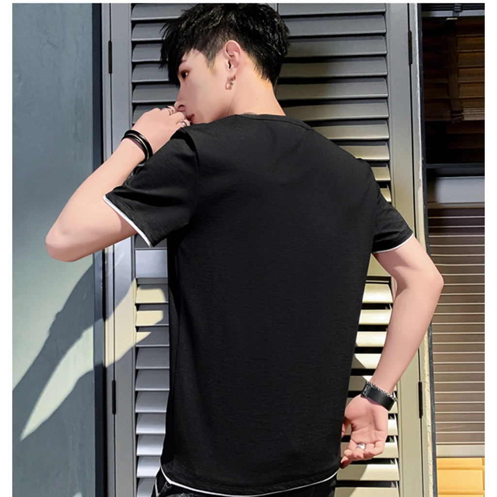 Áo Thun Nam Phối Chữ Ngực Nhiều Màu Nhiều Size Thời Trang 4YOUNG LV12 | BigBuy360 - bigbuy360.vn