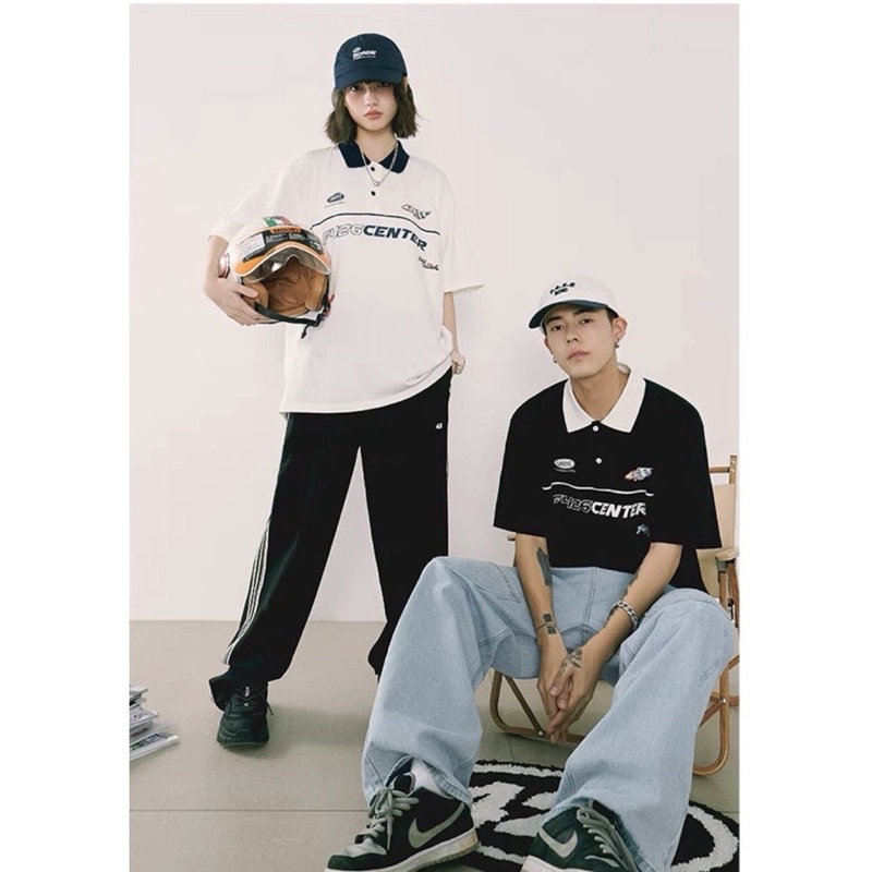 Áo thun polo F426 center áo thun cổ trụ ngắn tay chất cotton cao cấp