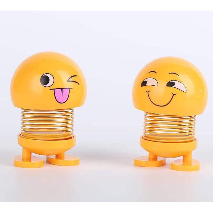 Bộ 6 Emoji loại 1 hộp to hình biểu tượng cảm xúc thú nhún lò xo